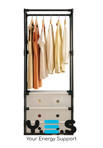 Підлогово-підвісна вішалка-стелаж RIAS YMJ-01 для одягу, взуття та аксесуарів