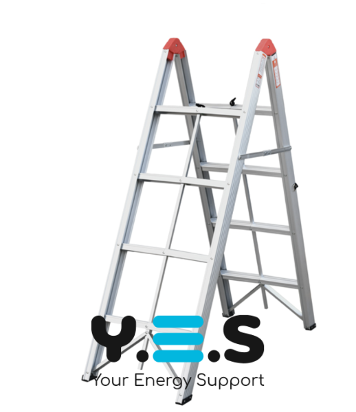 Складна алюмінієва драбина-стрем’янка JDT1020S05, портативна 4-ступенева