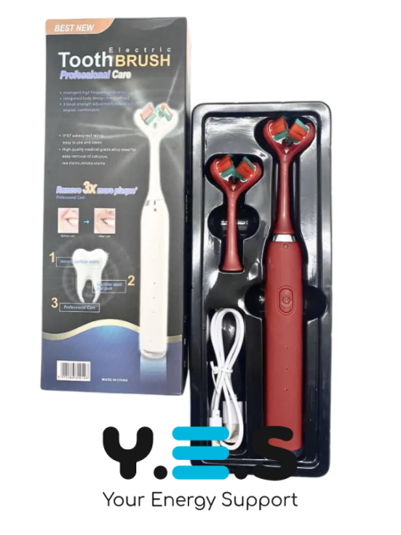 Акумуляторна електрична зубна щітка Best New з подвійною головкою, ефективне чищення