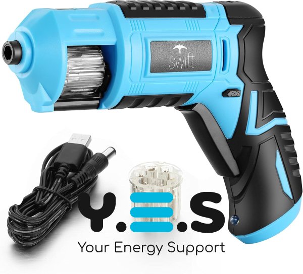 Акумуляторний портативний шуруповерт DOMOTEC 3.6V з барабаном для біт