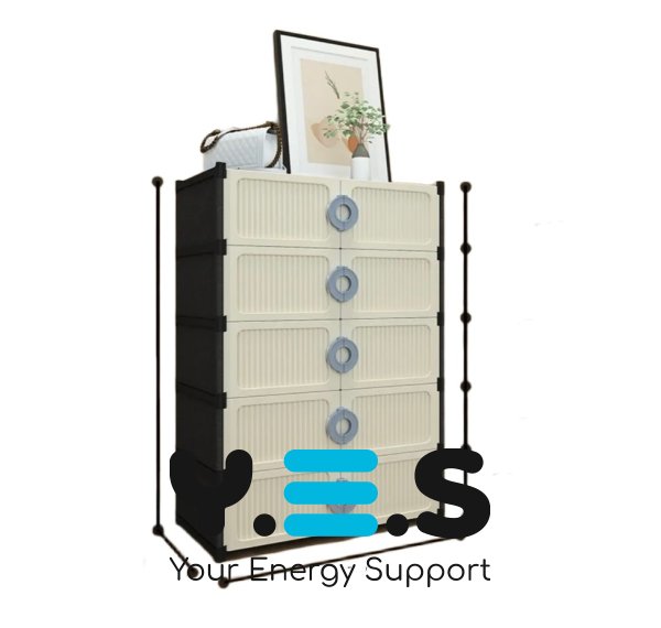 Шафа-полиця для взуття XG10: закритий стелаж для зберігання у домі