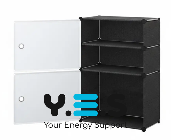 Шафа-полиця для взуття BXG-02 із закритим стелажем для зберігання у вбиральні