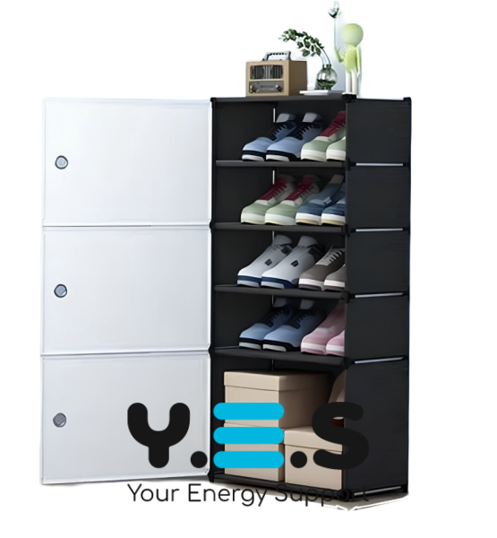 Закрита полиця-шафа для взуття BXG-03 — компактний стелаж для зберігання взуття