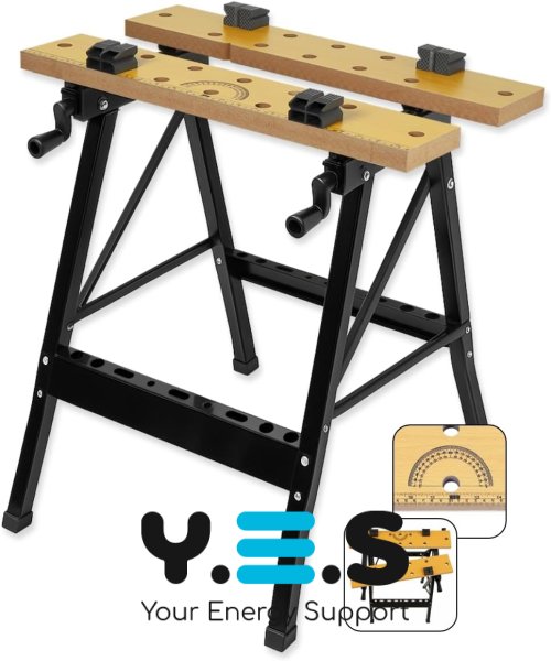 Розкладний робочий стіл-верстак Vorel FT 560×780×620 мм для майстерні