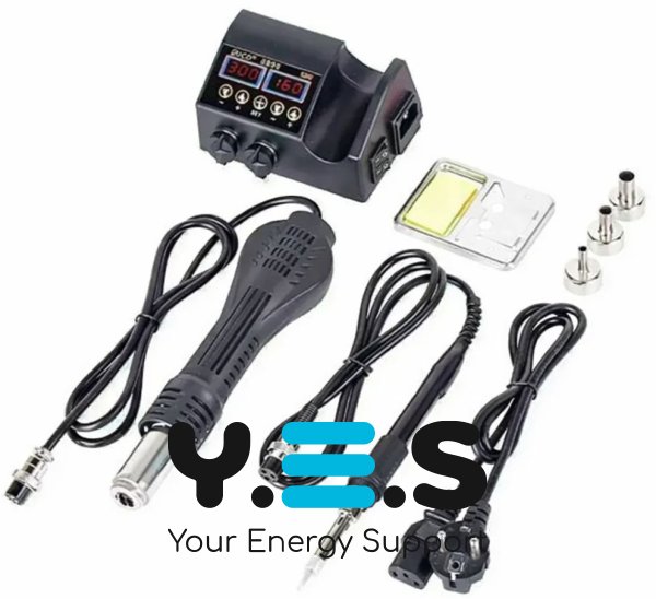 Паяльна станція Micro JCD 8898 80 Вт з термофеном, цифровий набір для пайки