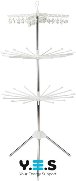 3-рівнева підлогова сушарка для одягу та дитячої/домашньої білизни