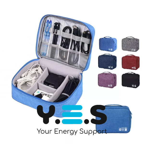 Дорожній органайзер для проводів, кабелів і зарядок — чохол для електроніки та аксесуарів