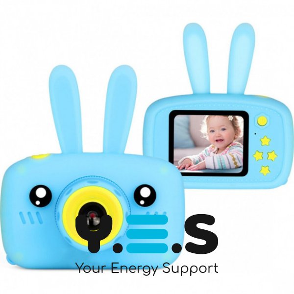 Дитяча фото-відеокамера Baby Photo Camera Rabbit «Зайчик» з таймером, масками та стікерами