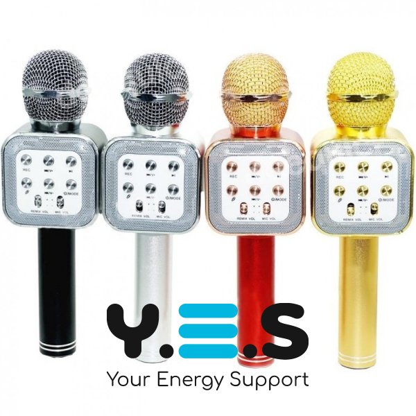 Бездротовий караоке-мікрофон WS-1818 зі зміною голосу та вбудованою колонкою