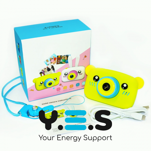 Дитячий цифровий фотоапарат BEAR ведмедик з іграми: камера для фото та відео дітям