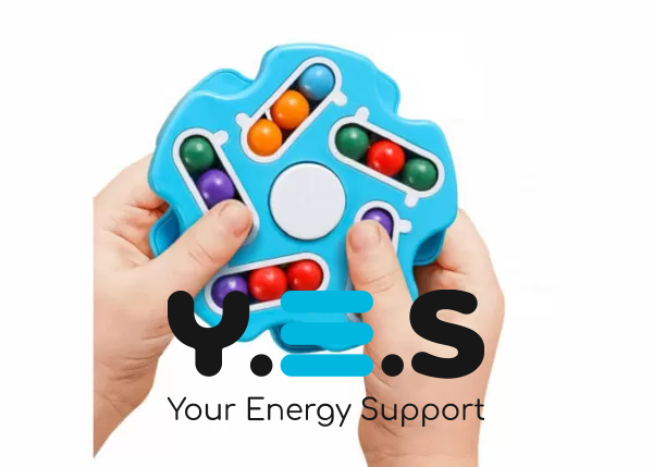 Антистрес-головоломка IQ Ball для дітей: фіджет-спінер та магічний куб (Magic Cube)