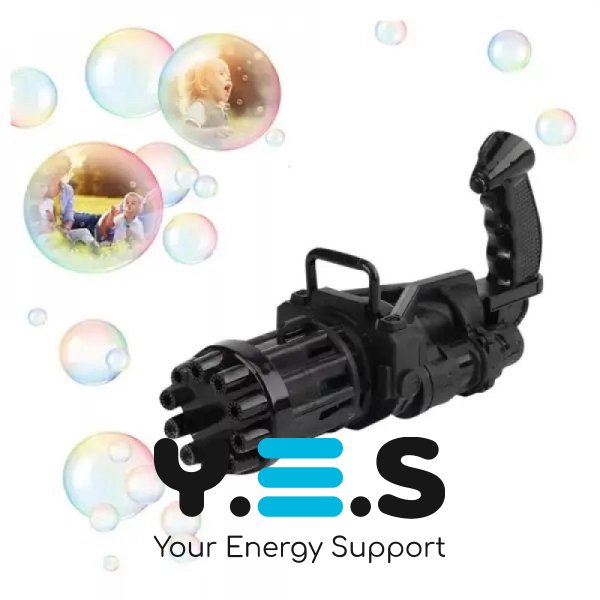 Іграшковий автомат‑пістолет для мильних бульбашок Bubble Gun BUBBLE BLASTER з пляшкою мила