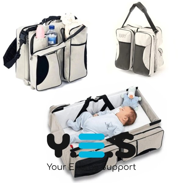 Складана сумка-ліжко для перенесення дитини Ganen Baby Bed & Bag, бежева