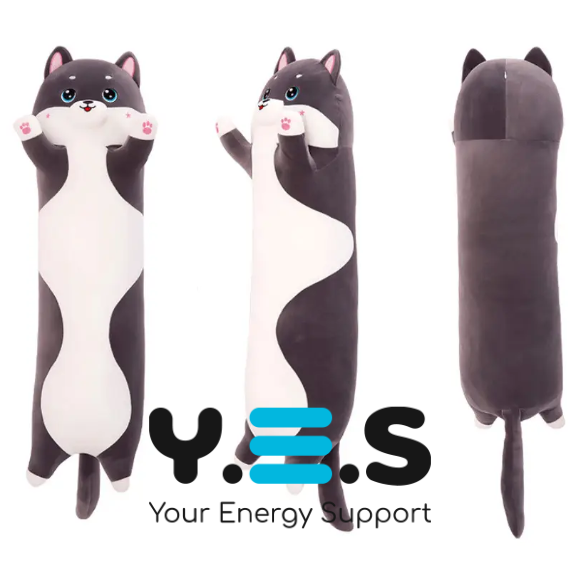 М’яка іграшка-обіймашка «Кіт Батон» антистрес-подушка, 50 см