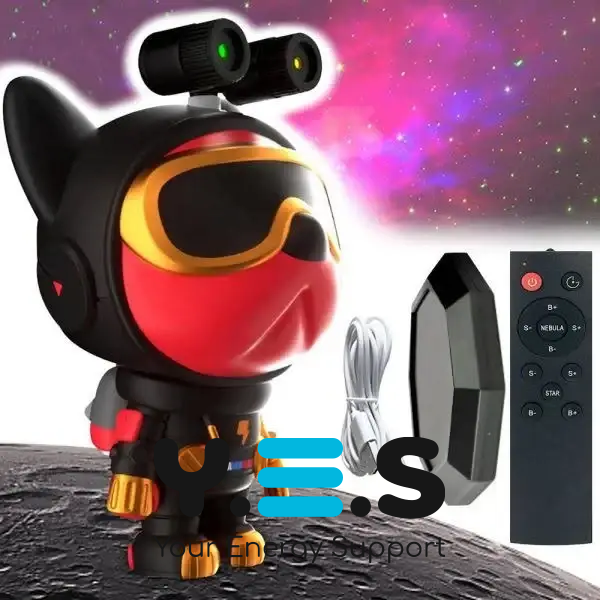 Лазерний нічник-проектор Nebula Dog «Собака-астронавт» — космос і зоряне небо