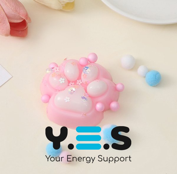 Антистрес-іграшка Squish Cat Paw: силіконова сквіш-лапка котика (таба) для дітей