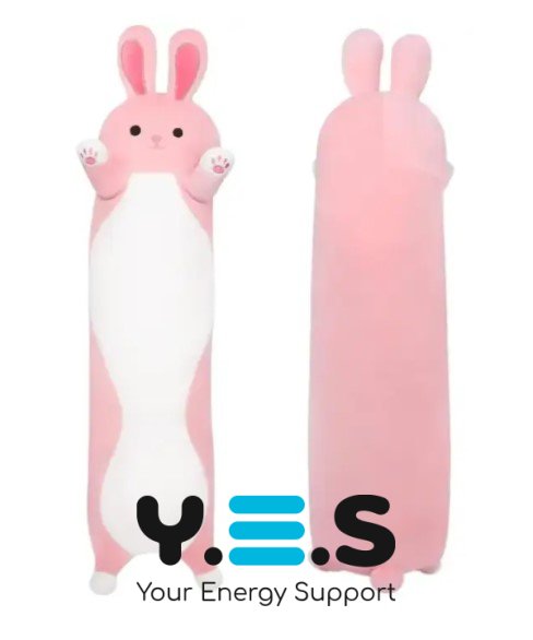 М’яка іграшка-подушка Заєць 70 см — дитяча плюшева обнімашка для сну та обіймів