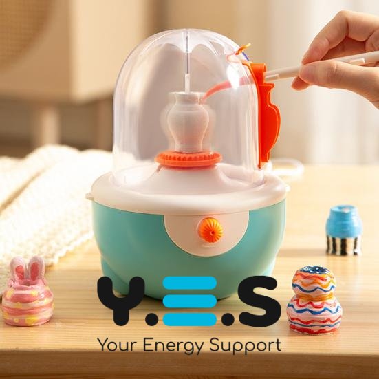 Дитяче міні гончарне коло: набір для творчості, ліплення та майстерні вдома