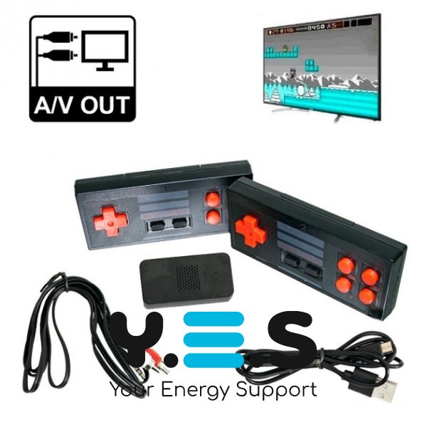 Ігрова приставка ZB-823 з 2 бездротовими джойстиками N-22, компактна, класичні ігри, HDMI