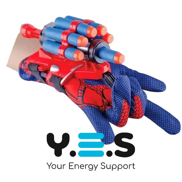 Іграшкова рукавичка Людини-павука «павутинка» з м’якими кулями для дітей