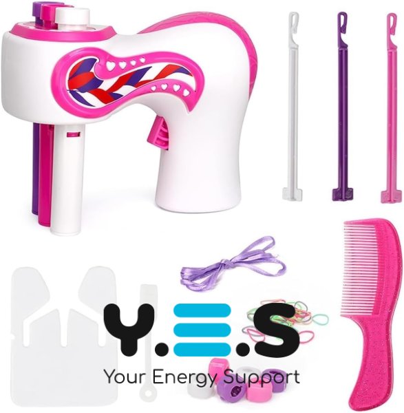 Дитячий набір для плетіння косичок 892-1 для стильних зачісок і гри в перукаря