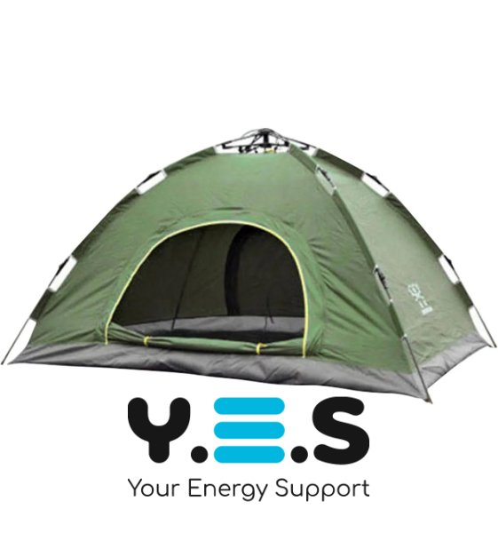 Автоматичний туристичний намет для 2 осіб 200×130 см з каркасом PR5