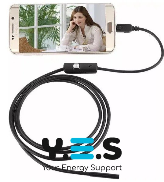 Ендоскоп-камера USB 2 м для Android та PC: гнучка для смартфона, планшета, ноутбука