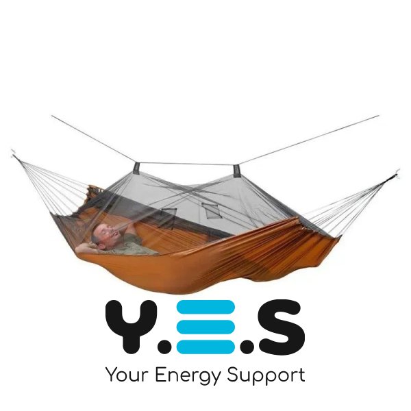 Підвісний гамак із антимоскітною захисною сіткою, 240×150 см