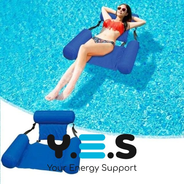 Надувний складний водний гамак-матрац: пляжне плаваюче крісло-ліжко для води