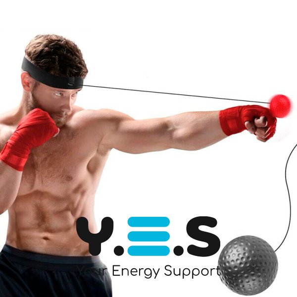 Тренажер Boxing Ball для боксу: пов’язка на голову з м’ячиком на гумці (Fight Ball)