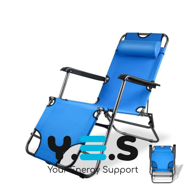 Розкладне пляжне крісло-шезлонг лежак для дачі, саду й тераси 178×60×80 см