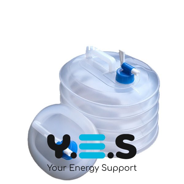 Складана туристична каністра-сулія для води з краном, 15 л (похідна ємність для рідин)