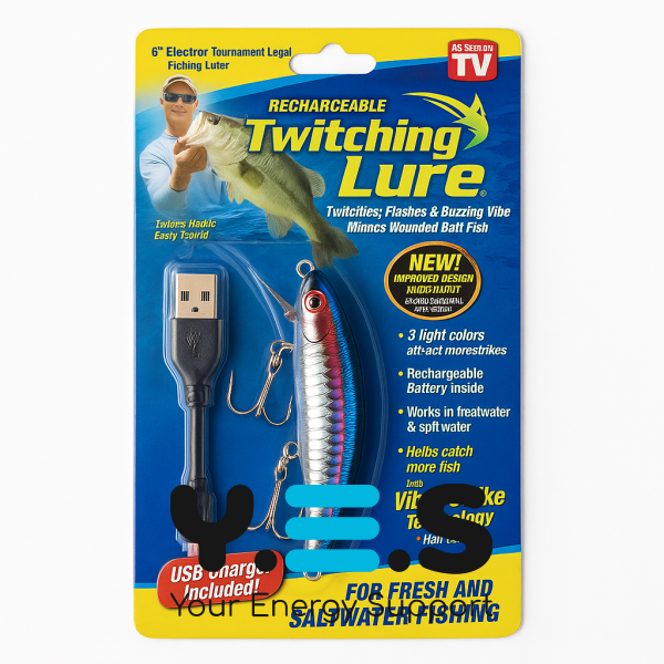 Електронний воблер Twitching Lure з акумулятором: світна хижа приманка, USB-зарядка