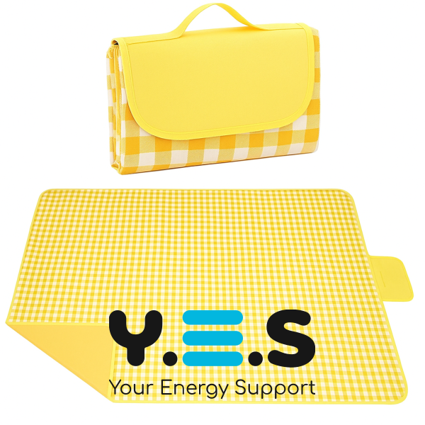 Складаний водонепроникний килимок-сумка для пікніка/пляжу 200×150 см, ПВХ покриття, захист від вологи