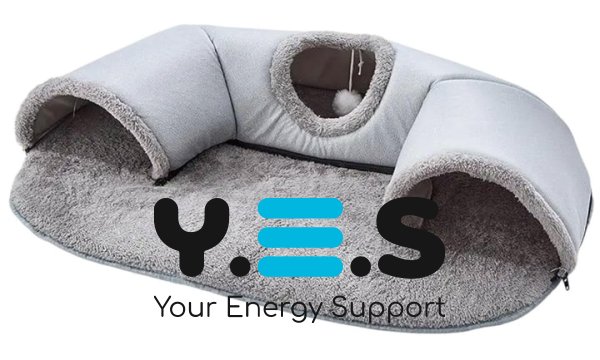 Інтерактивний тунельний килимок-лежак 2-в-1 Cat Bed для котів