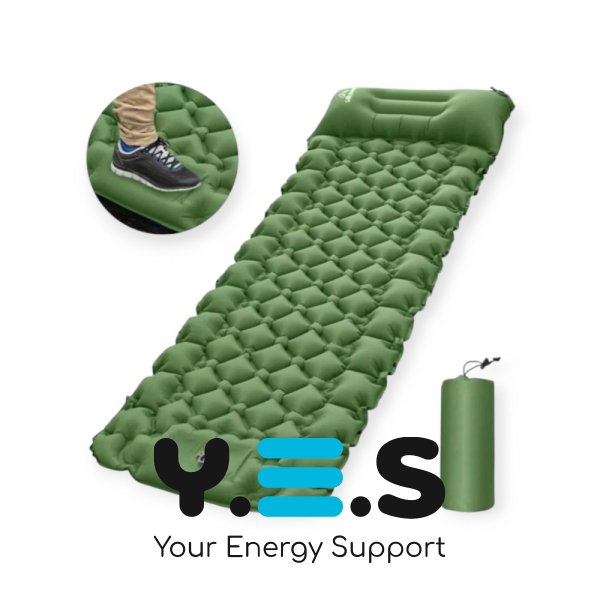 Надувний туристичний матрац 190×60 см — легкий компактний для кемпінгу та відпочинку на природі