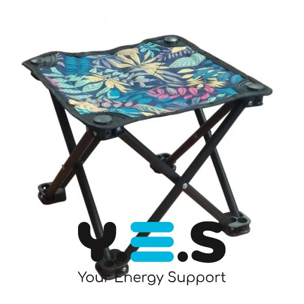 Складаний кемпінговий стілець Mazza • легкий туристичний без спинки для риболовлі та пікніка