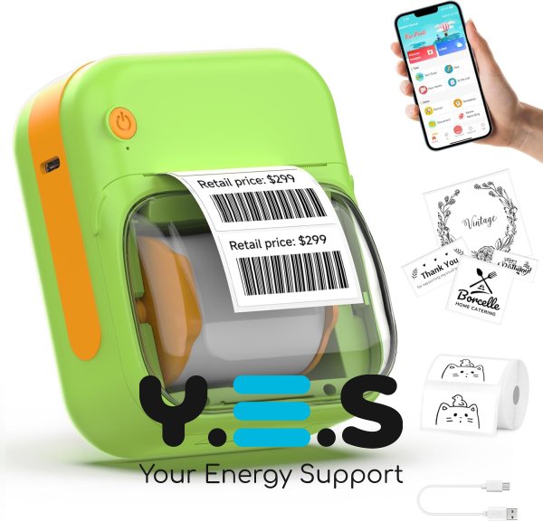 Портативний міні термопринтер без чорнил для наклейок і етикеток B-3