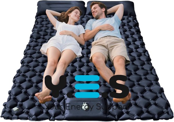 Надувний туристичний двомісний матрац WCG для подорожей і відпочинку