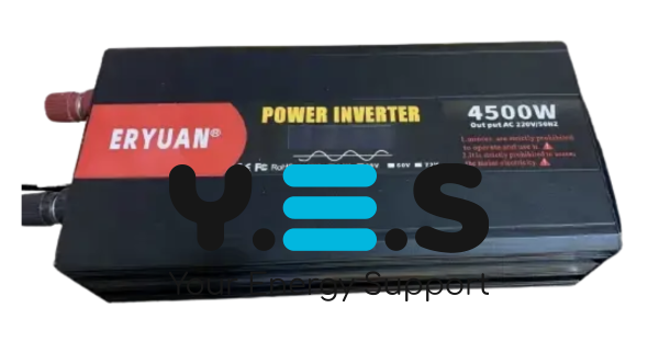 Інвертор AGM 12V→220V 4500W з чистою синусоїдою, LCD-дисплеєм та захистом