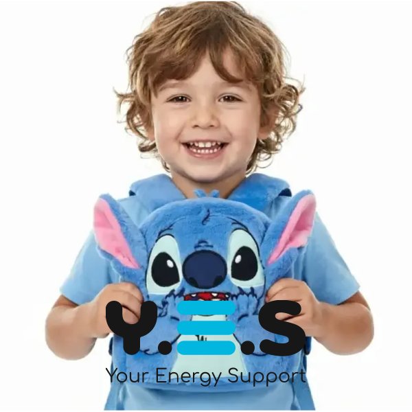 Дитячий плюшевий м’який рюкзак Stitch Lilo з вушками для садка, прогулянок і подарунка