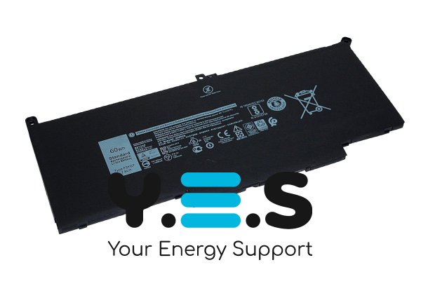 Акумулятор для ноутбука Dell Latitude 7280 7480 7390 2X39G F3YGT 7.6V 7500mAh 60Wh