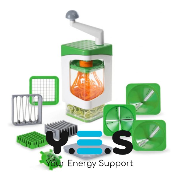 Ручна овочерізка Genius Nicer Dicer з контейнером, кухонний слайсер-тертка 7в1 з насадками