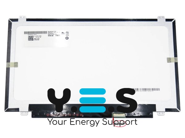Матриця 14.0" Slim eDP 1600×900, 30pin, кріплення верх/низ, матова AUO B140RTN03.0