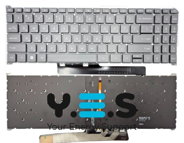 Клавіатура з підсвіткою для ACER Aspire A315-510P/A515-48/A515-58/A715-52/A715-78, Nitro V15 ANV15-41/ANV15-51, N23H4/N22Q23/N23C3, RU Gray