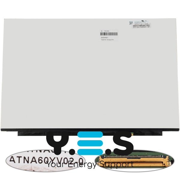 Матриця OLED 16" ATNA60YV02-0 3840×2400 IPS 40pin eDP 550кд/м² 100% DCI‑P3 Slim глянець (renew)