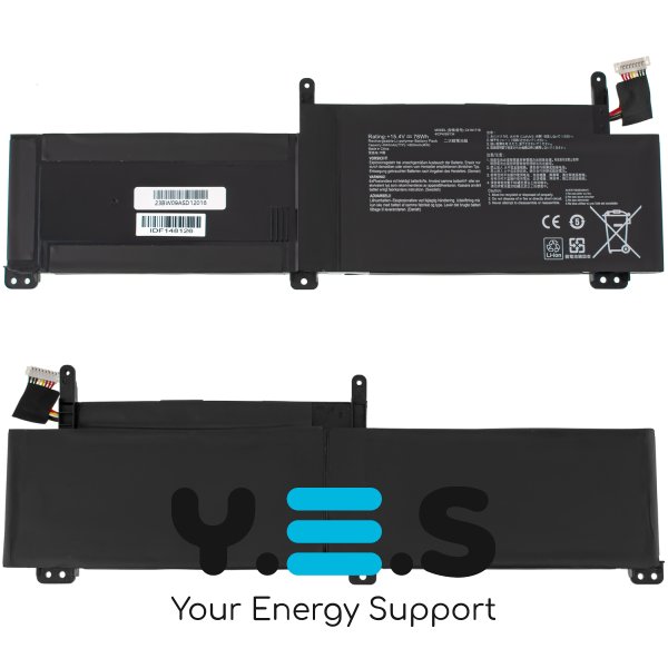 Акумулятор для ноутбука ASUS C41N1716 ROG Strix GL703GM/GL703GS 15.4V 4940mAh 76Wh чорний