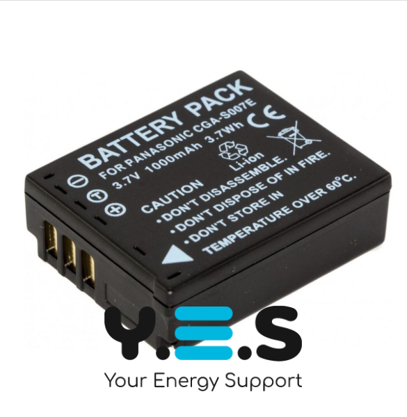 Акумулятор Panasonic CGA-S007E/DMW-BCD10 1000mAh 3.7V Li-Ion для Lumix DMC-TZ серій