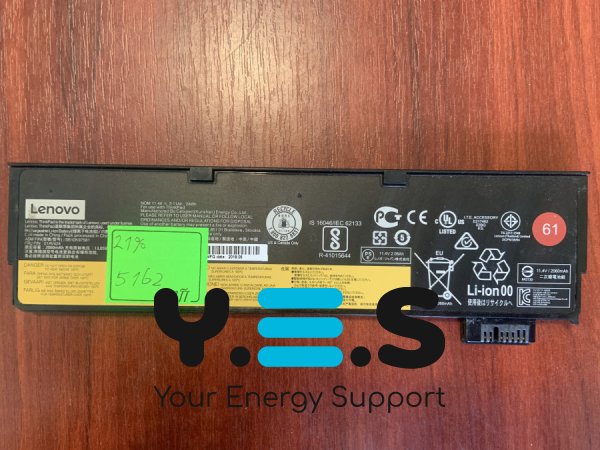 Акумулятор B5162 для Lenovo ThinkPad T470/T480/A475/A485/T570/T580/P51S/P52S TP30 SB10K97581 б/у, знос 21% Original