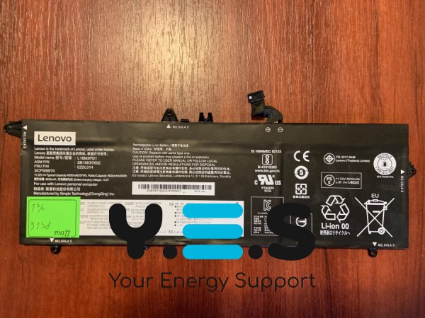 Акумулятор Lenovo L18M3PD1 (знос 1%) для ThinkPad T14s/T490s/T495s; сумісн. 02DL013/02DL014/02DL016/L18C3PD1/L18L3PD1/L18M3PD2/SB10K97651/652/654 Original